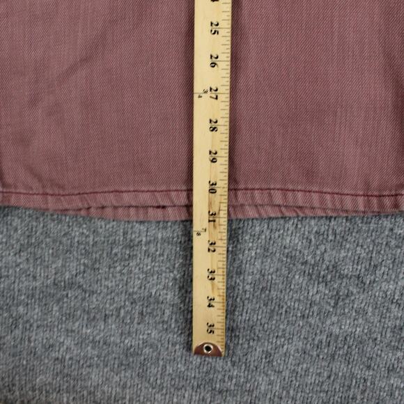 Pilcro Jeans Womens 28 Pink Wide Leg High Rise Utility Patch Pocket Denim Boho - Picture 10 of 13